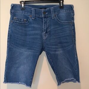 True Religion Blue Jean Shorts